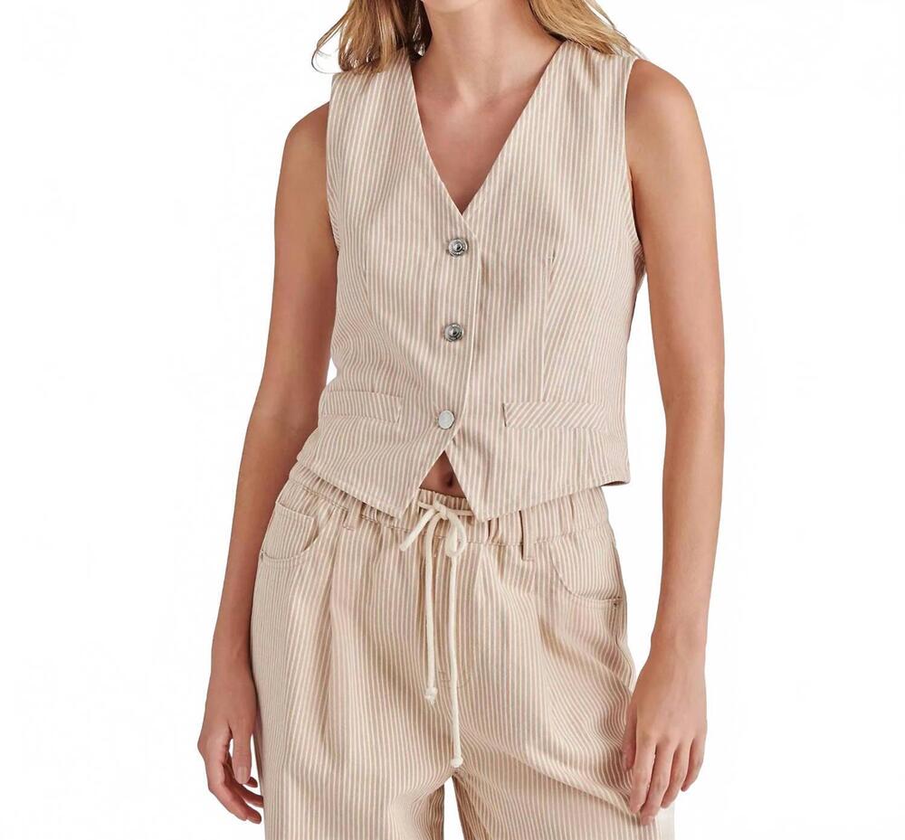 NEW STEVE MADDEN selene vest in khaki